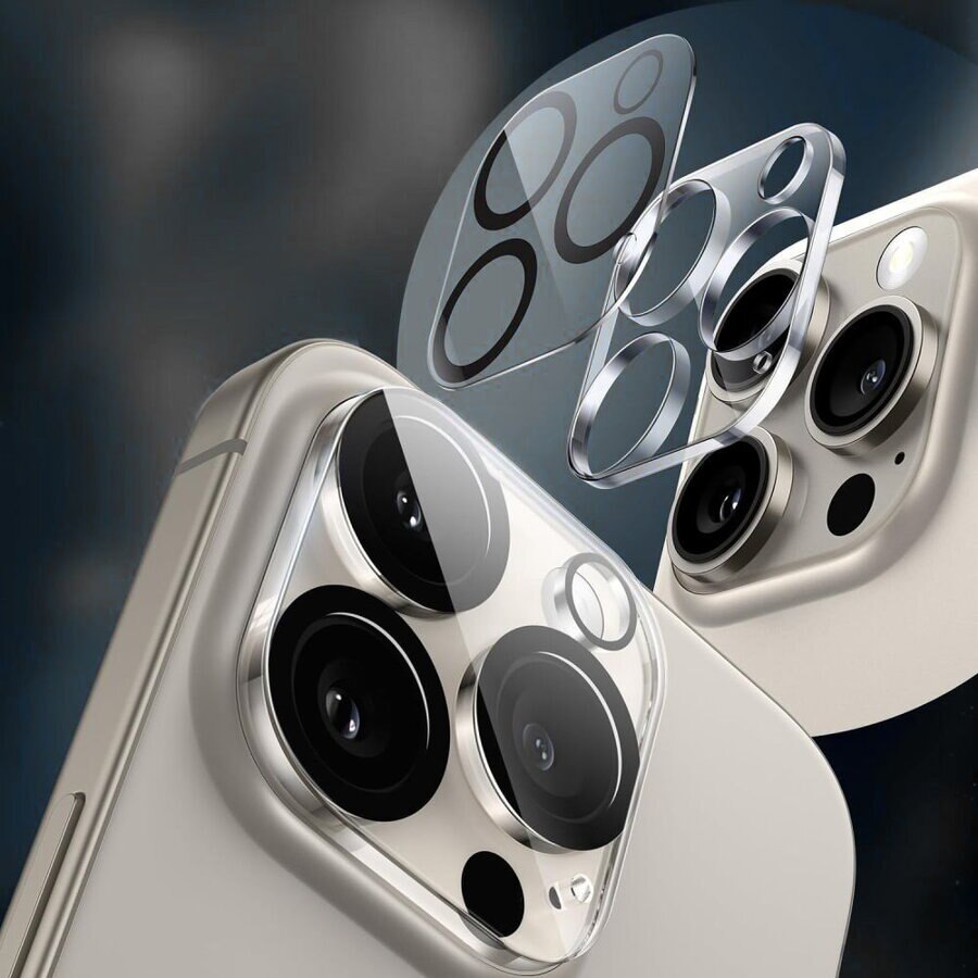 Folie sticla camera foto TECH-PROTECT Cam Fit+ compatibila cu iPhone 16e Clear