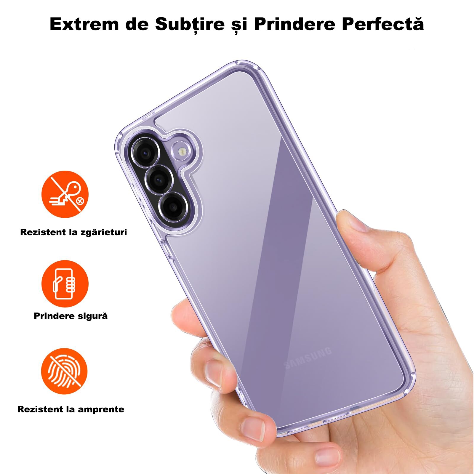 Husa Compatibila cu Samsung Galaxy A57 5G cu 2 folii de Protectie din Sticla Temperata, MOGU Set Protectie 360, Husa Moale din TPU, Anti-Soc, Anti-Ingalbenire, Protectie La Camere, Acoperire Completa, Transparenta