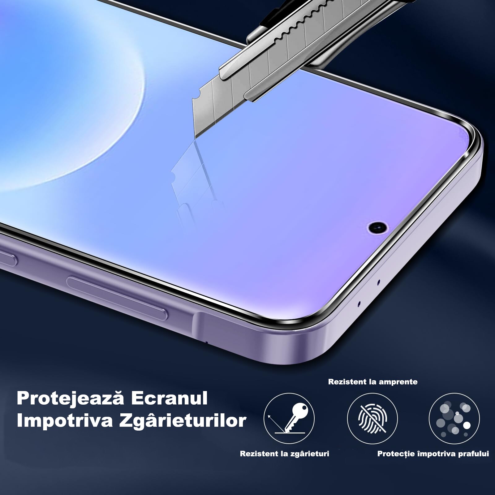 Husa Compatibila cu Samsung Galaxy A57 5G cu 2 folii de Protectie din Sticla Temperata, MOGU Set Protectie 360, Husa Moale din TPU, Anti-Soc, Anti-Ingalbenire, Protectie La Camere, Acoperire Completa, Transparenta
