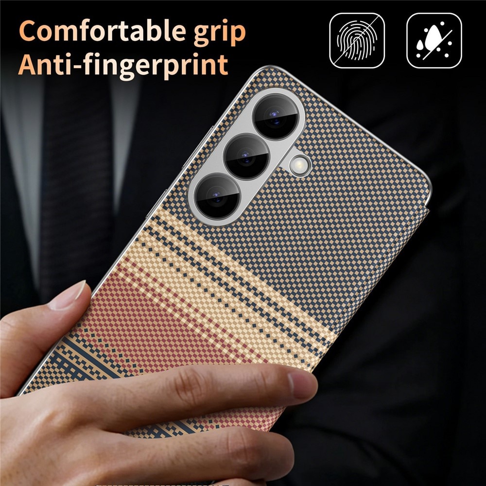 Husa pentru Samsung Galaxy A57 5G Smart View din piele, Model Gradient, Raspuns apel fara deschidere, Protectie 360°, Inchidere Magnetica, Protectie Camera, Protectie Sporita, Maro
