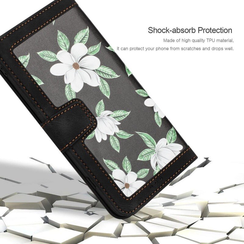 Husa pentru Samsung Galaxy S23 FE, Techsuit FlipCraft, Flowers of the Dawn