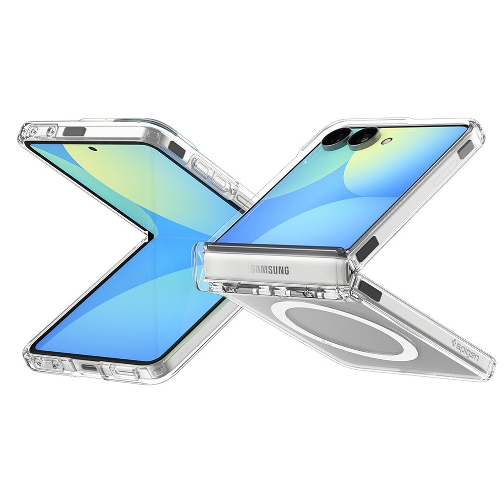 Husa pentru Samsung Galaxy Z Flip 8 Spigen Ultra Hybrid Pro MagSafe, Incarcare wireless, Calitate Premium, Transparent