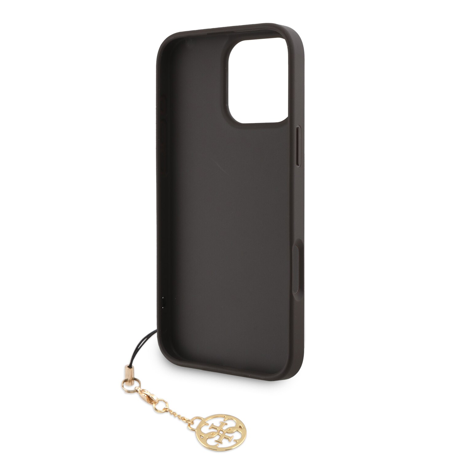 Husa de protectie Guess 4G Charm pentru iPhone 16 Pro Max, Tone on Tone Maro