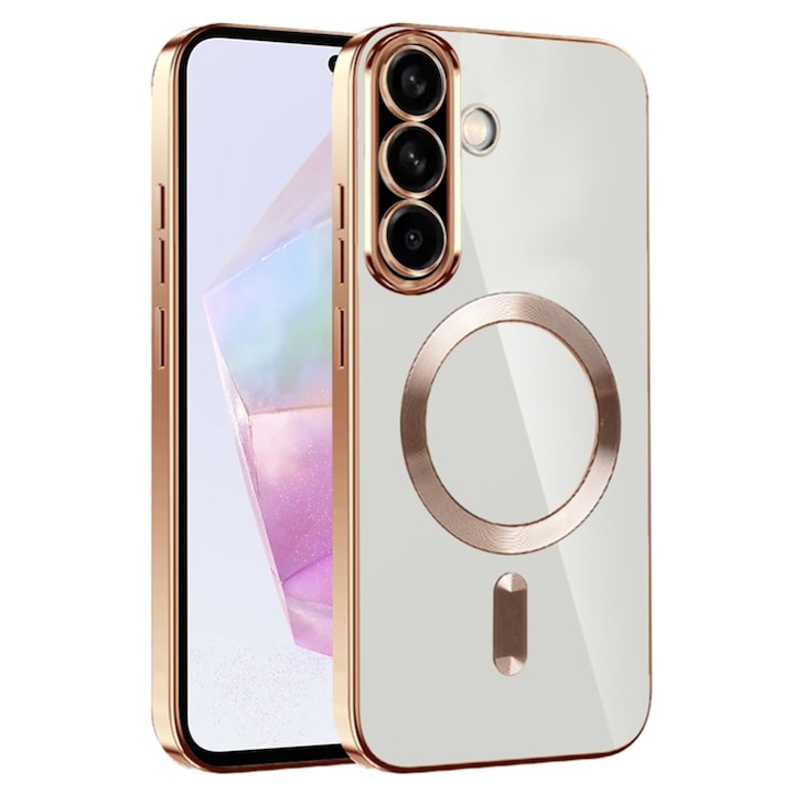 Husa pentru Samsung Galaxy A36 5G cu Magsafe integrat, Luxury Shield - Auriu