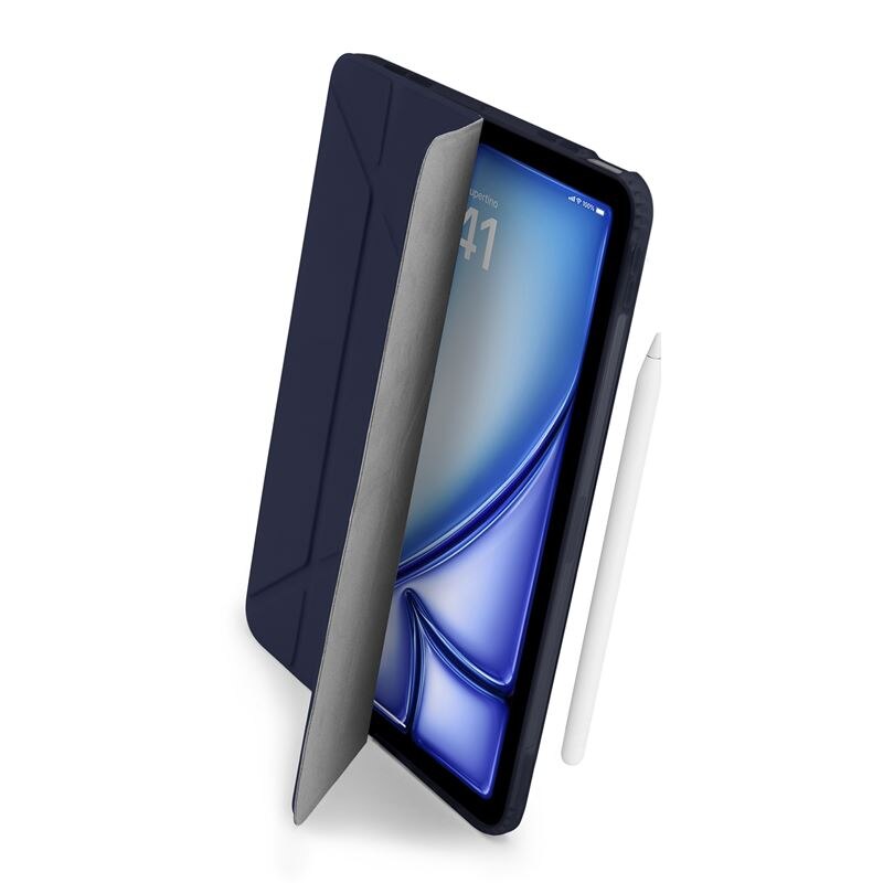 Husa Pipetto Origami No1 compatibila cu iPad Air 6 13 inch Dark Blue