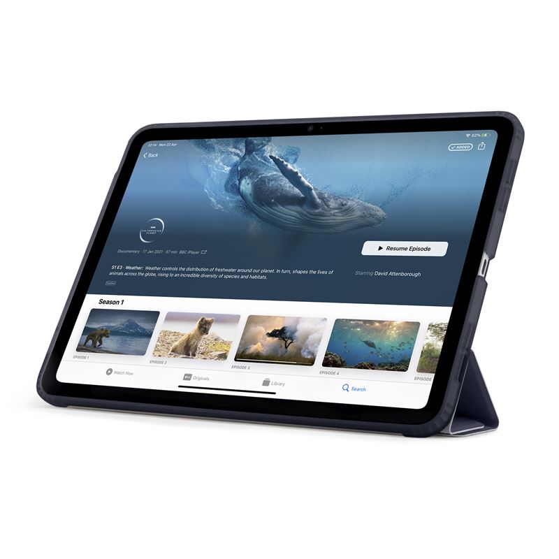 Husa Pipetto Origami No1 compatibila cu iPad Air 6 13 inch Dark Blue