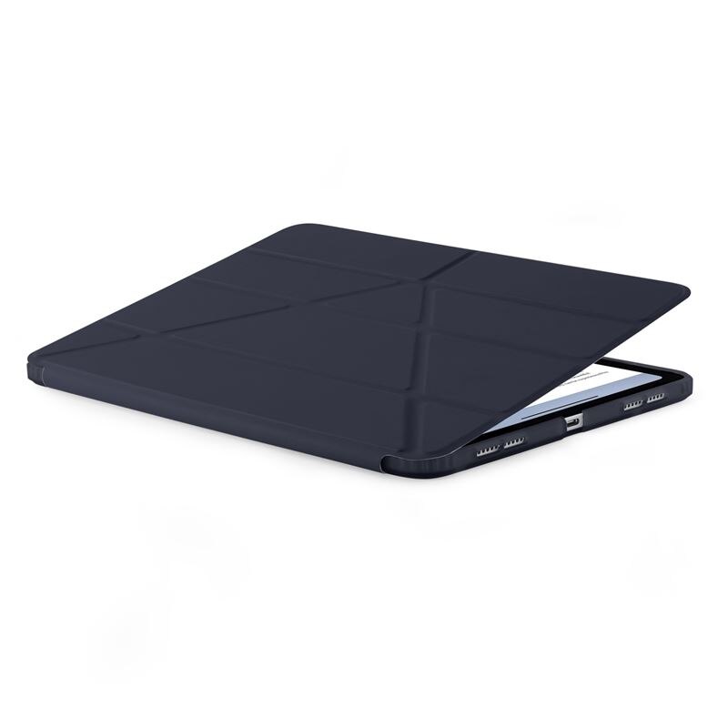 Husa Pipetto Origami No1 compatibila cu iPad Air 6 13 inch Dark Blue