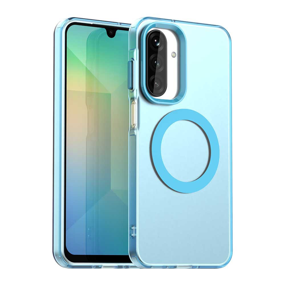 Husa pentru Samsung Galaxy A26 5G DaDen® CandyCase MagSafe, Antisoc, Incarcare wireless, Butoane protejate, Albastru