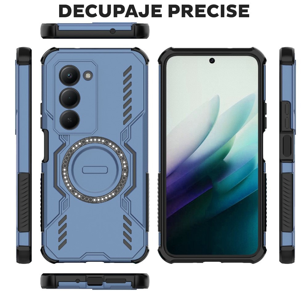 Husa pentru Xiaomi Redmi 15 4G / Redmi 15 5G DaDen® ArmorMag, Magsafe, Antisoc, Calitate Premium, Protectie Superioara, Albastru