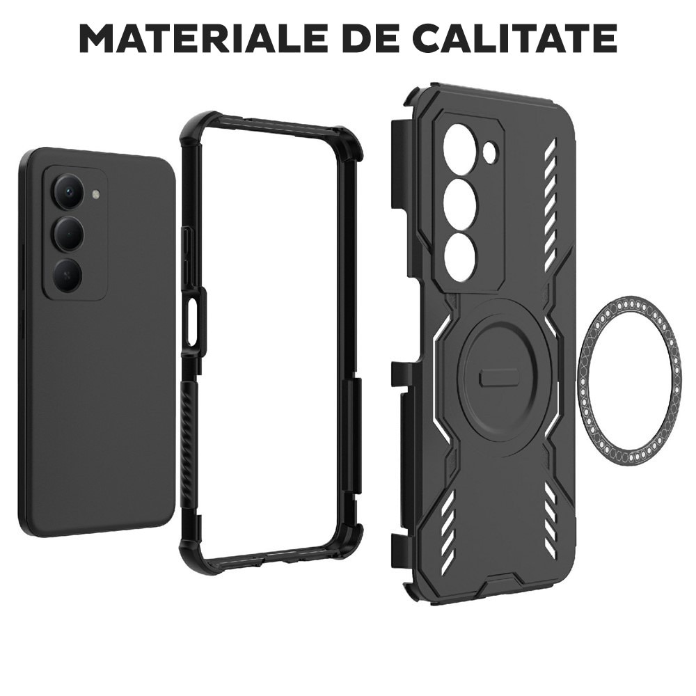 Husa pentru Xiaomi Redmi 15 4G / Redmi 15 5G DaDen® ArmorMag, Magsafe, Antisoc, Calitate Premium, Protectie Superioara, Albastru