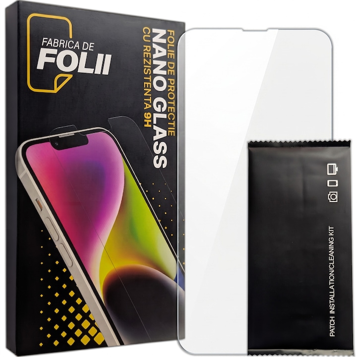 Folie pentru Nothing CMF Phone 1, Fabrica De Folii®, Folie flexibila ClearShield 9H, Montare usoara, Fabricat in Romania