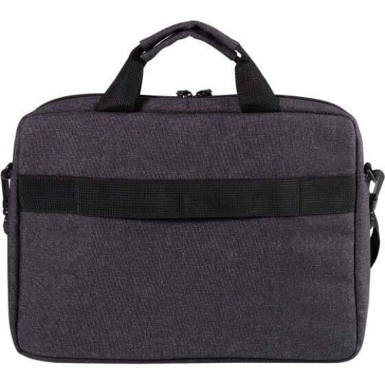 Geanta laptop Vivanco, 15.6 inch, nylon durabil, compartiment captusit, curea umar ajustabila, neagra, 43x37.5x5cm