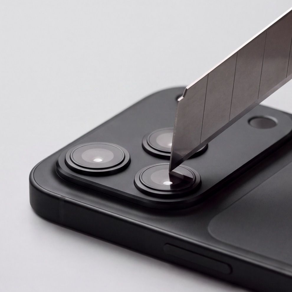 Protectie camera foto Tech-Protect Camalloy Fit Plus compatibila cu iPhone 18 Pro, Negru