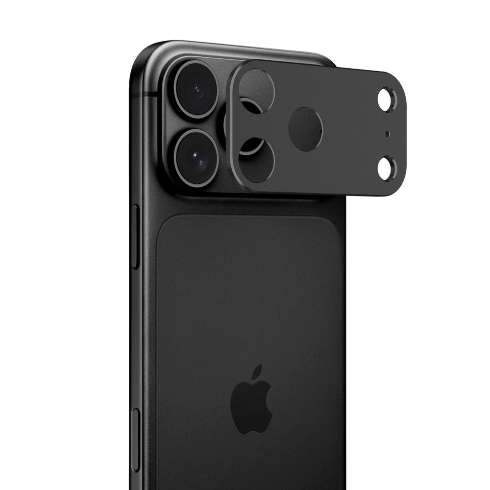 Protectie camera foto Tech-Protect Camalloy Fit Plus compatibila cu iPhone 18 Pro, Negru