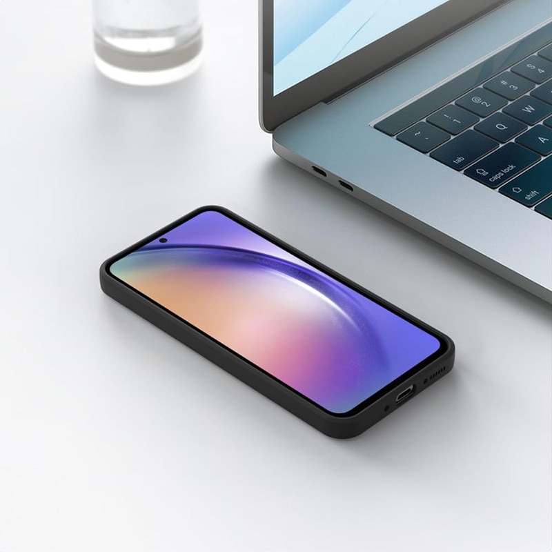 Husa pentru Samsung Galaxy A54 OEMG®, silicon lichid, Calitate Premium, Interior din Microfibra, Protectie Sporita, Antisoc, Negru