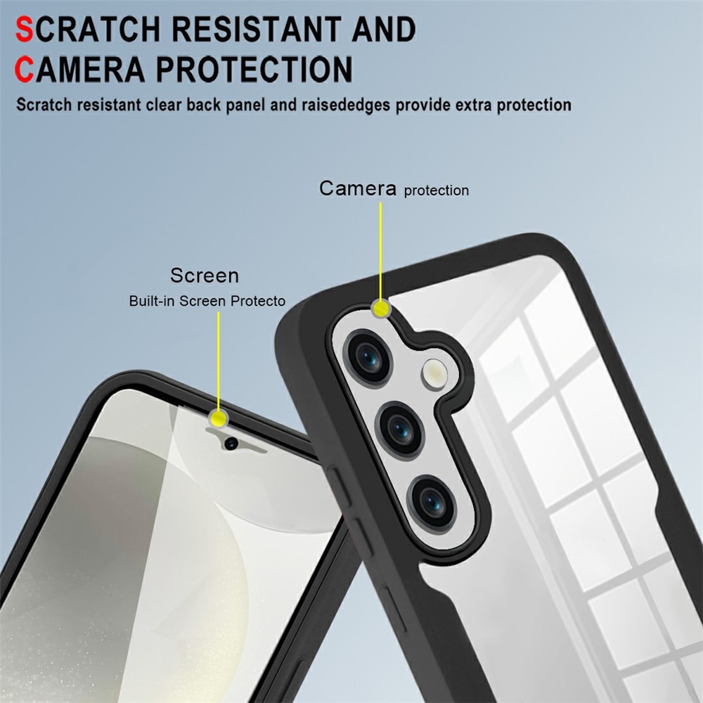 Set 360: Husa cu folie integrata pentru Samsung Galaxy A37 5G Protectie 360 fata / spate - negru
