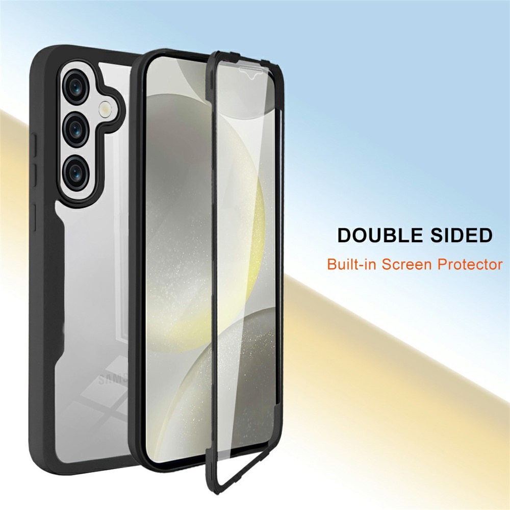 Set 360: Husa cu folie integrata pentru Samsung Galaxy A37 5G Protectie 360 fata / spate - negru