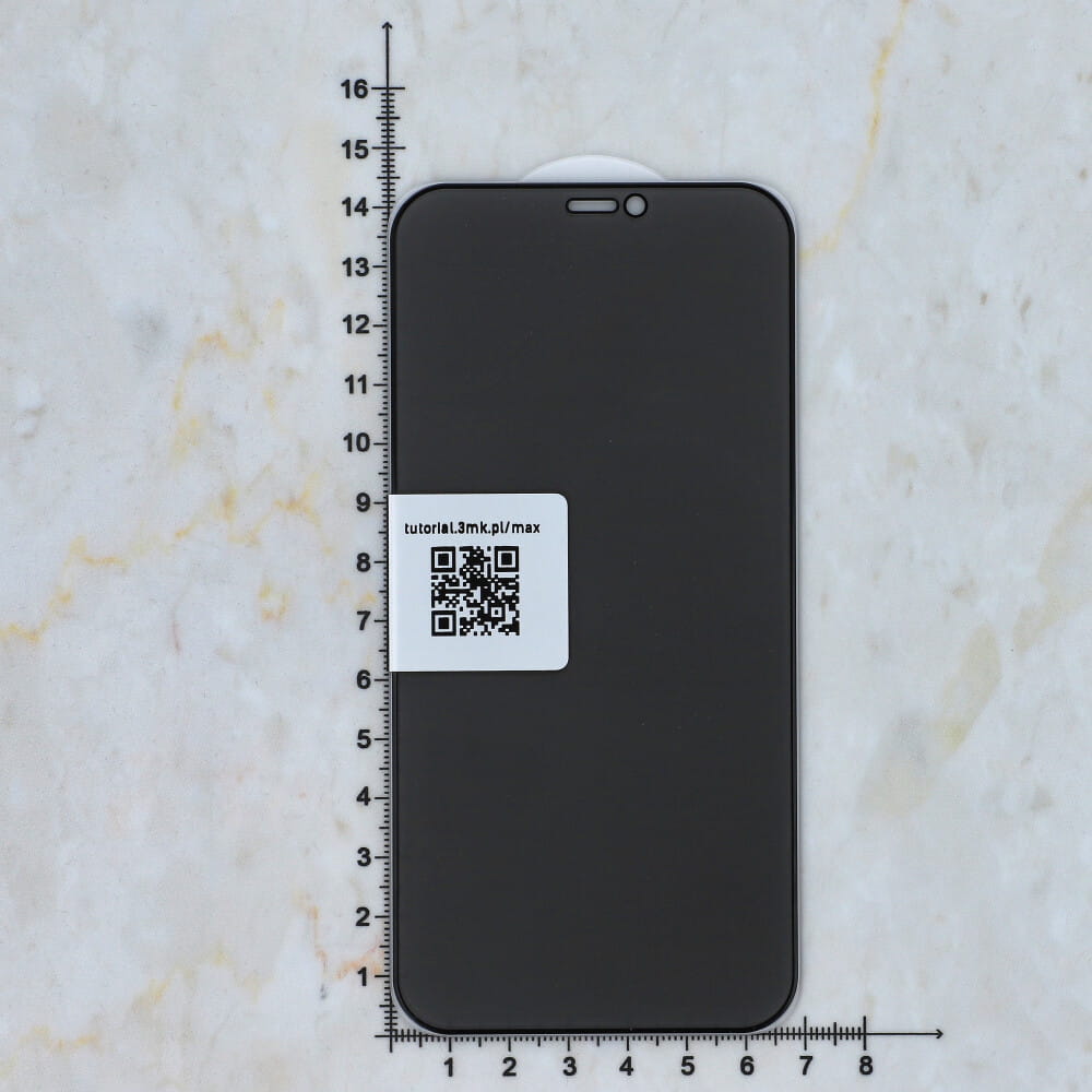 Folie de protectie ecran, rezistenta la zgarieturi 9H, margini intarite, pentru iPhone 12/12 Pro, negru