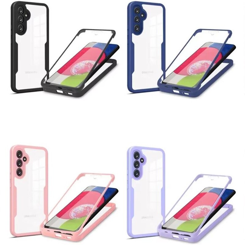 Husa Protectie Full Armor 360 pentru Samsung Galaxy S25/S24, Carcasa Fata + Spate, Protectie completa, Negru