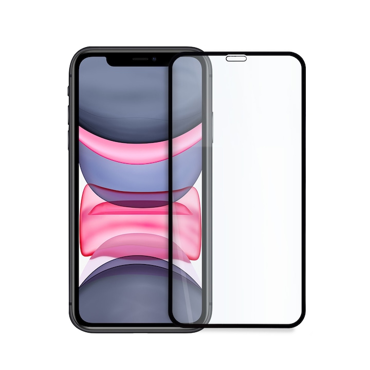 Protector de ecran pentru iPhone 11, de inalta calitate, negru