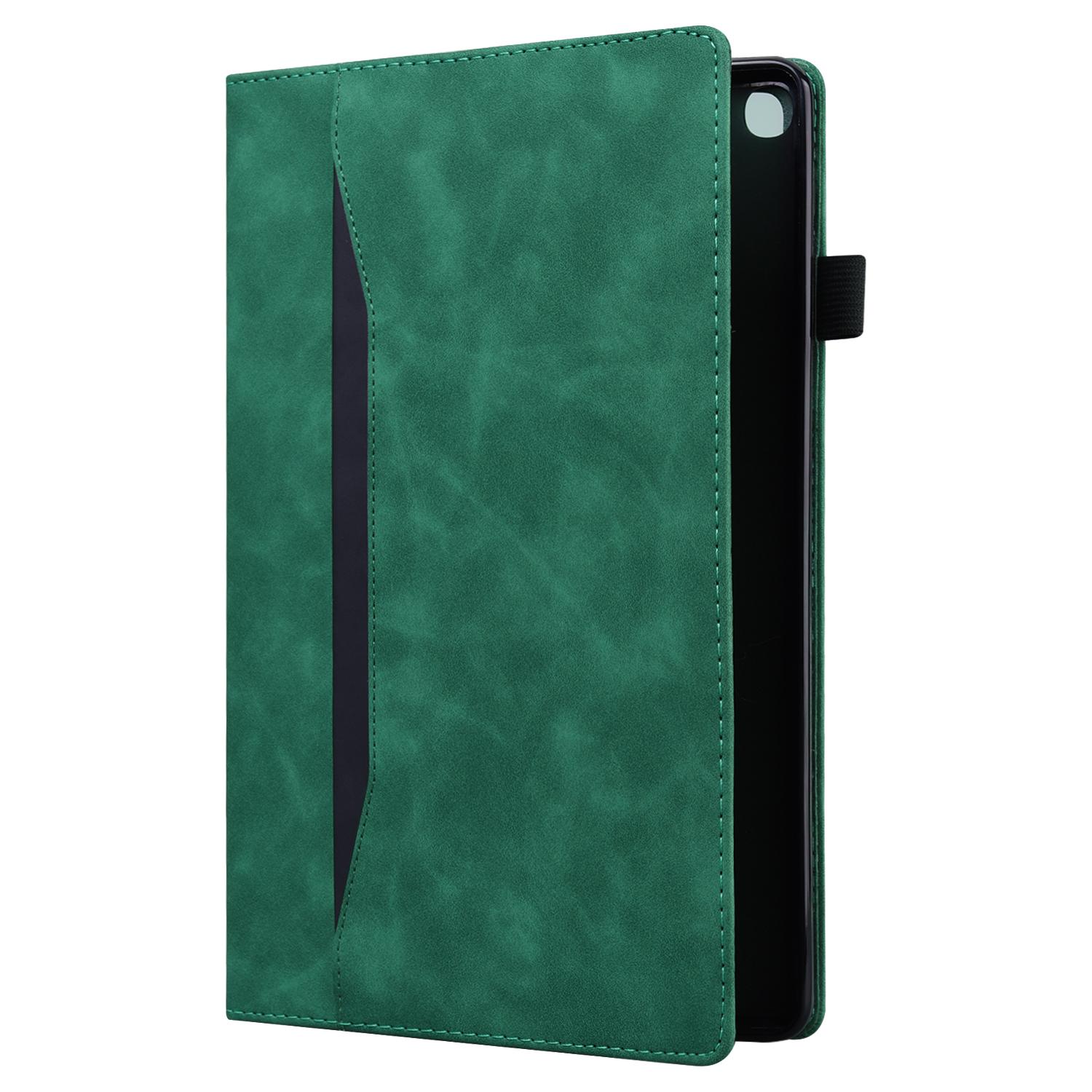 Husa tableta pentru Lenovo Tab K10C / E10C, din piele cu TPU, design flip orizontal rezistent la socuri, Verde
