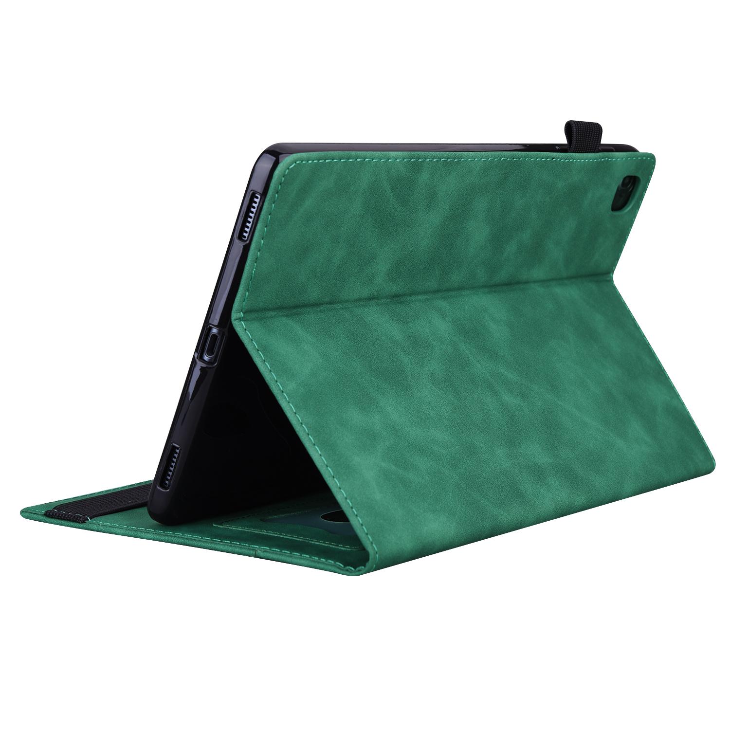 Husa tableta pentru Lenovo Tab K10C / E10C, din piele cu TPU, design flip orizontal rezistent la socuri, Verde