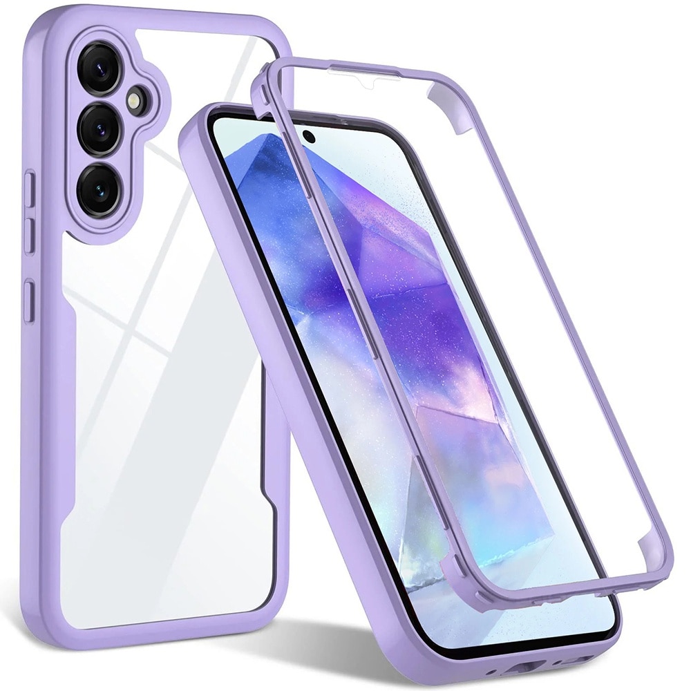 Husa pentru Samsung Galaxy A54 + folie protectie, Accesorio ColorVerse 360, Purple