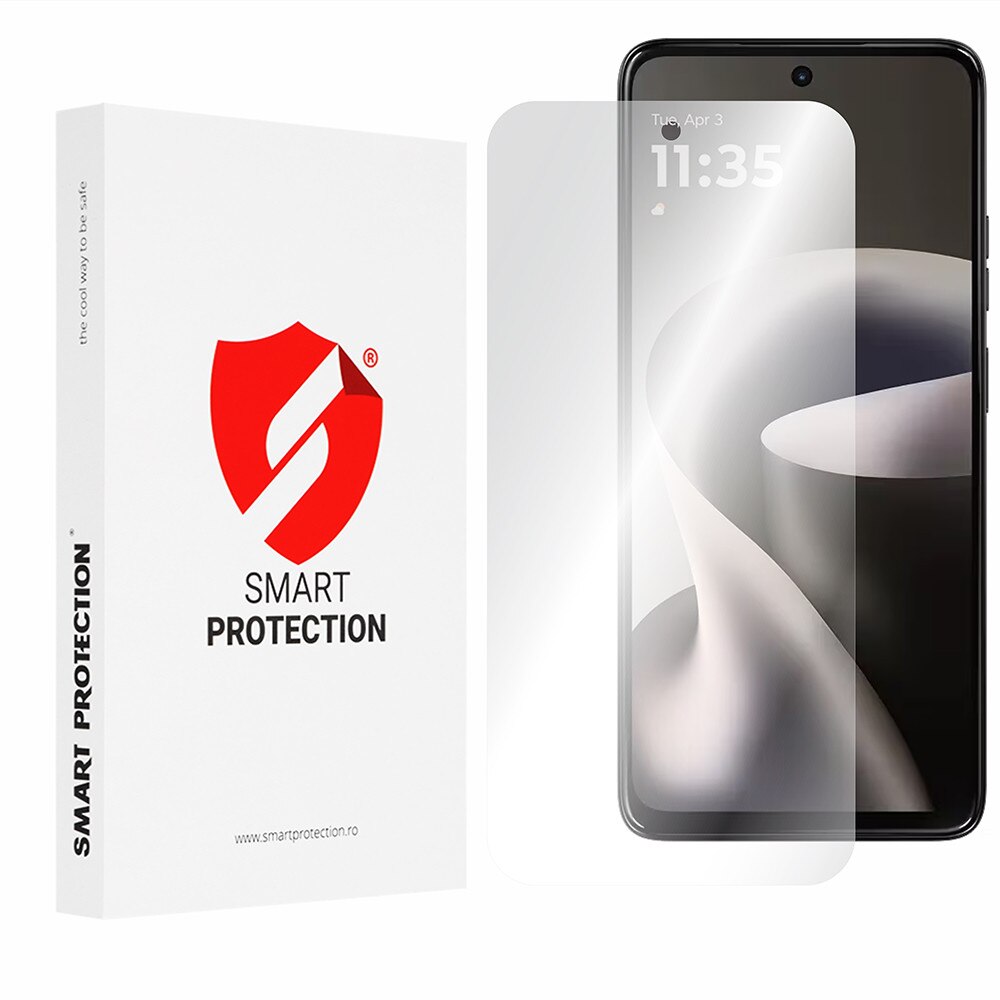 Folie protectie compatibila cu Motorola Moto G37, Smart Protection, Classic (2 pack), transparenta