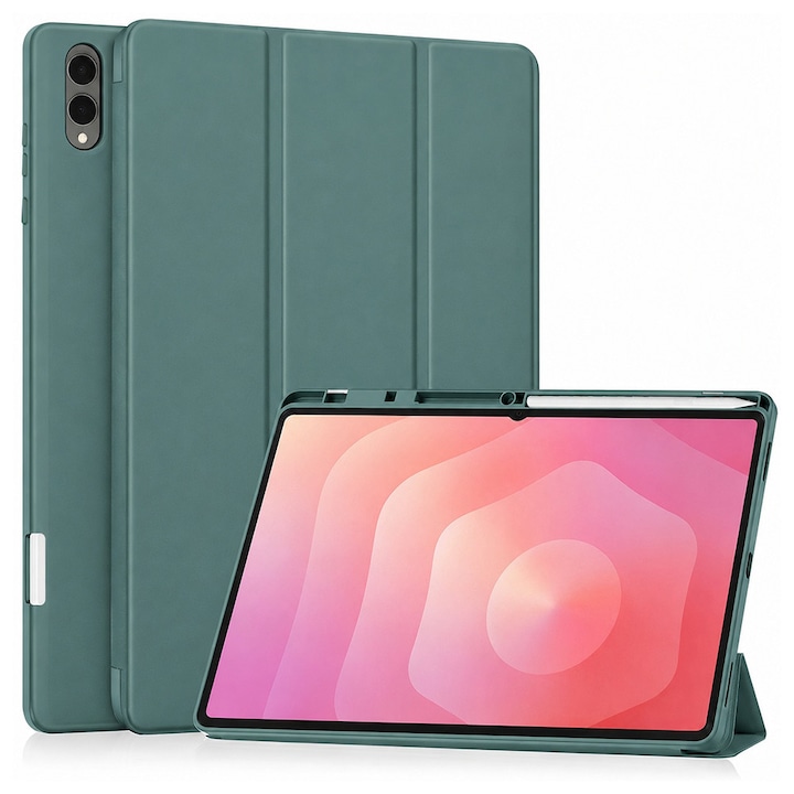 Husa pentru Samsung Galaxy Tab S11 Ultra / Tab S12 Ultra - Techsuit Flex Trifold - Green