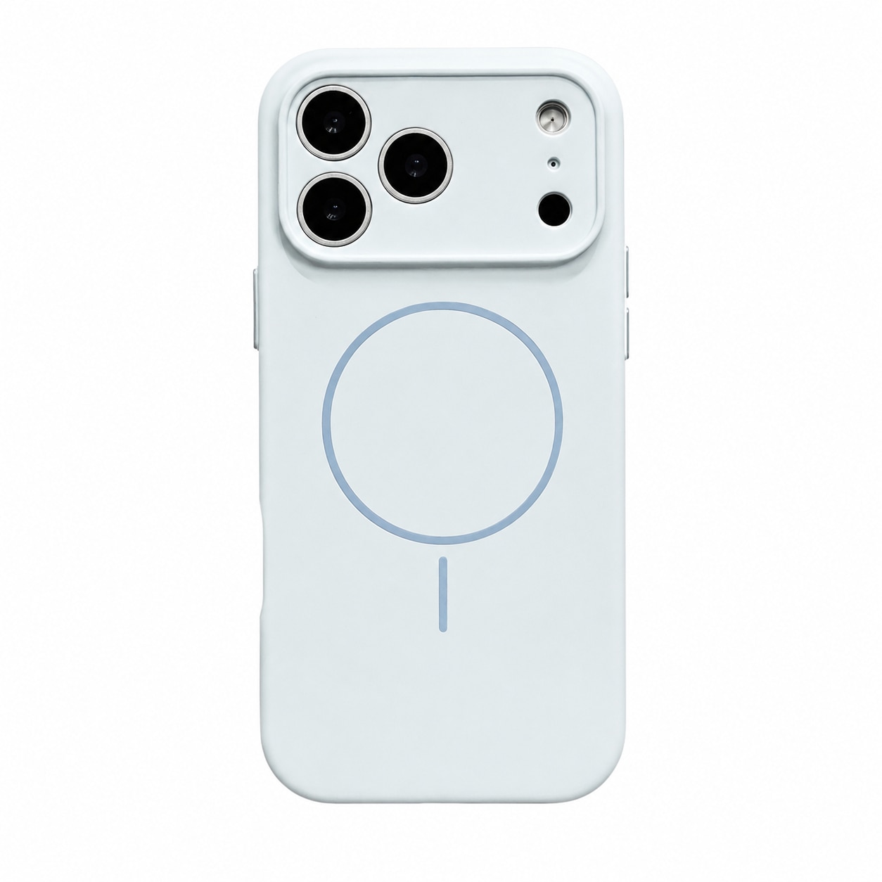 Husa de protectie, pentru Apple iPhone 17 Pro Max / iPhone 18 Pro Max, Silicone Case, MagSafe, Calitate Premium, Interior din microfibra, Albastru deschis