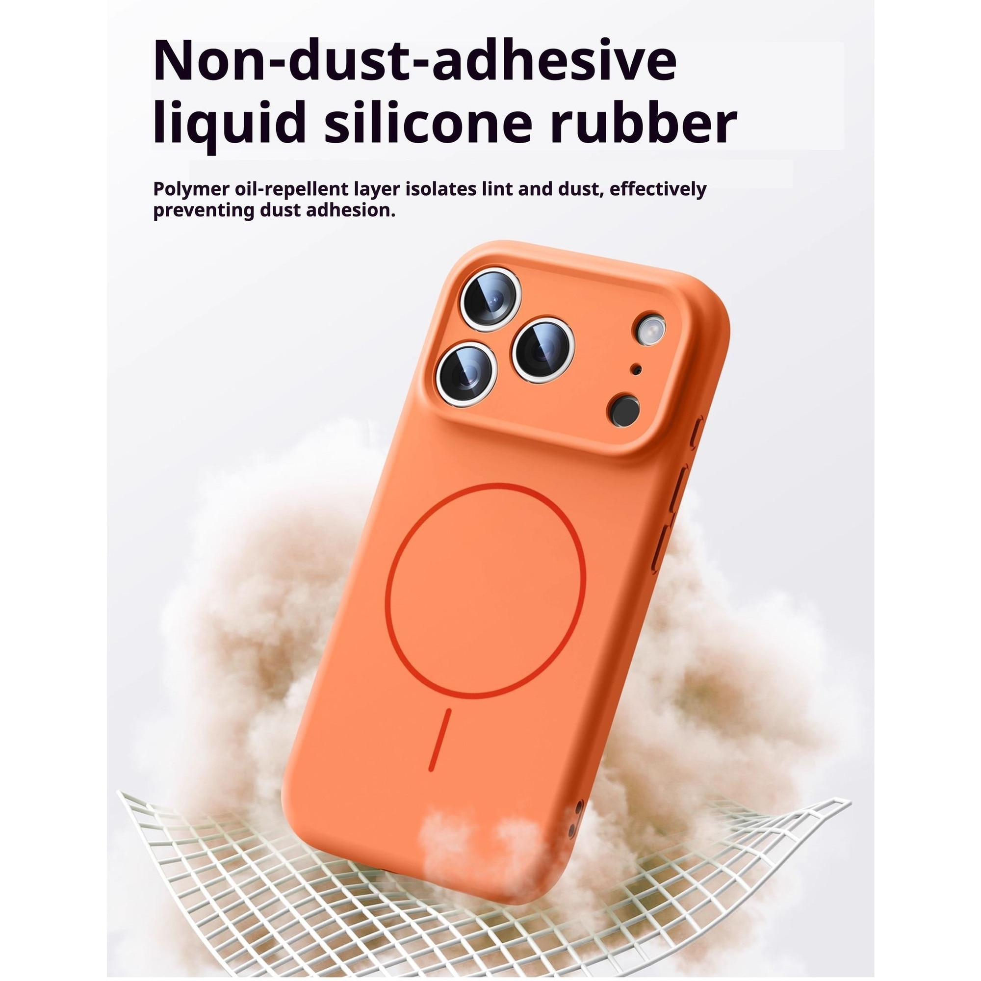 Husa de protectie, pentru Apple iPhone 17 Pro Max / iPhone 18 Pro Max, Silicone Case, MagSafe, Calitate Premium, Interior din microfibra, Albastru deschis