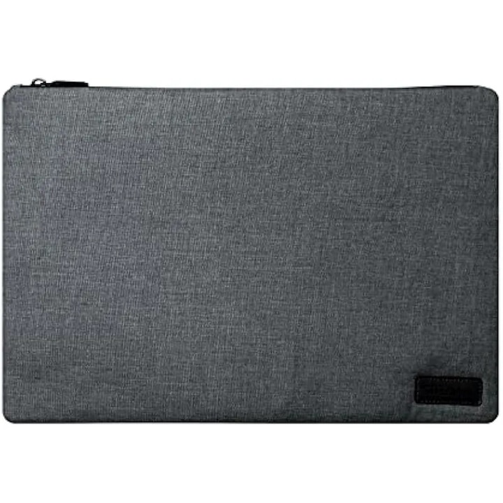 Husa laptop 16 inch, minimalista, rezistenta la apa, gri, 16x24x2cm