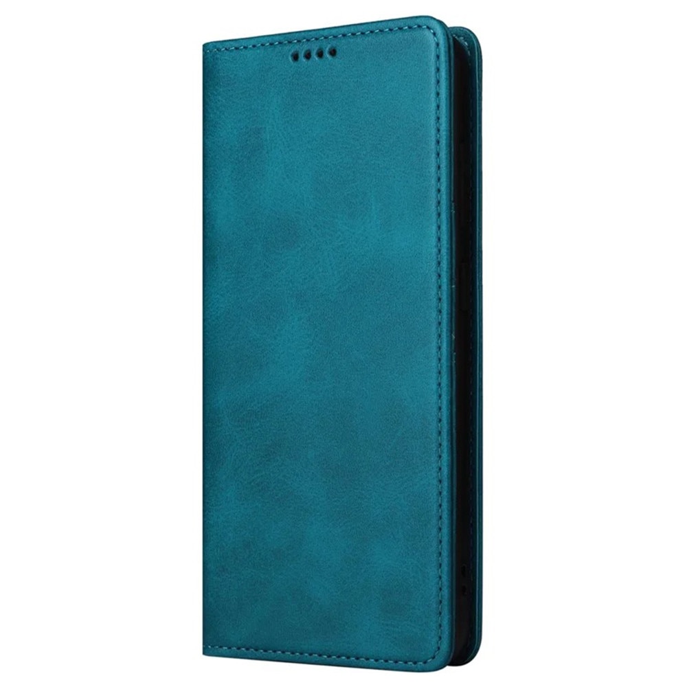 Husa pentru Samsung Galaxy A55, Piele ecologica PU Leather Book, 4 buzunare, Inchidere magnetica, Functie stand / suport, Decupaj difuzor apeluri, Acoperire completa 360 de grade, Protectie fata-spate, Tip carte, Verde