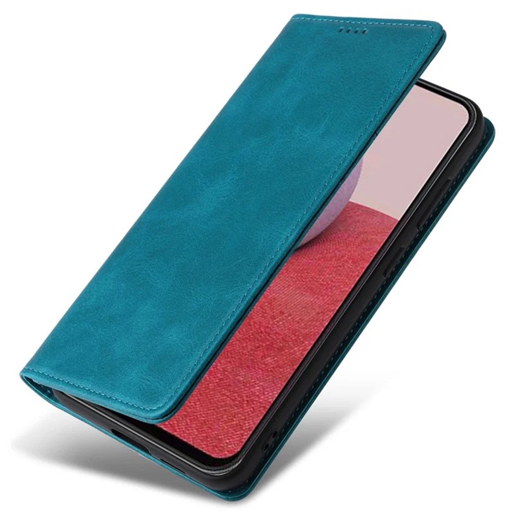 Husa pentru Samsung Galaxy A55, Piele ecologica PU Leather Book, 4 buzunare, Inchidere magnetica, Functie stand / suport, Decupaj difuzor apeluri, Acoperire completa 360 de grade, Protectie fata-spate, Tip carte, Verde