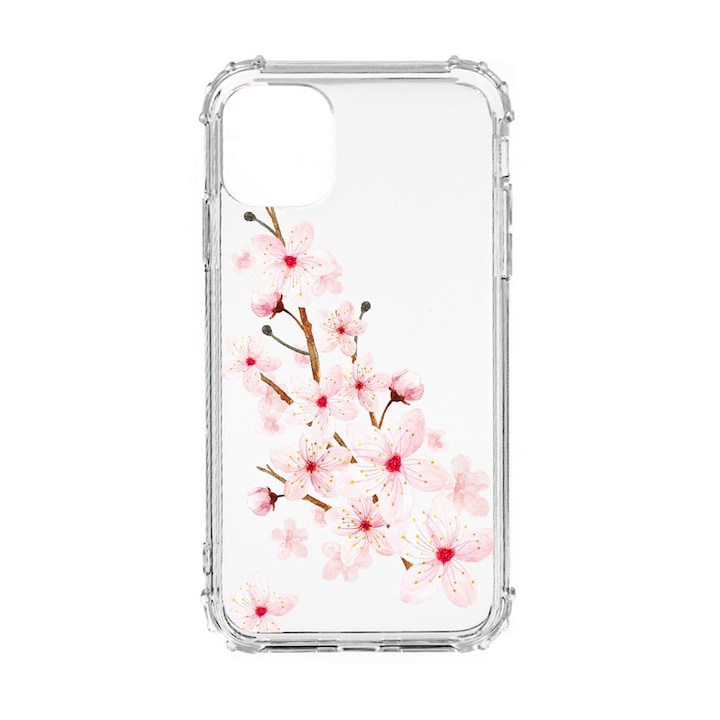 Husa Anti Shock Silicon Compatibila Cu Apple iPhone 12 Mini, Spring Flower, Military Grade Drop Protection, AS 62