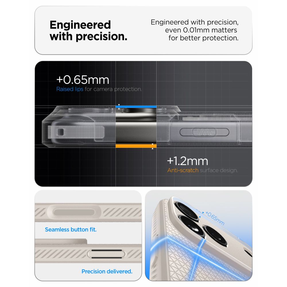 Husa Spigen Liquid Air compatibila cu iPhone 18 Pro / 17 Pro, Bej