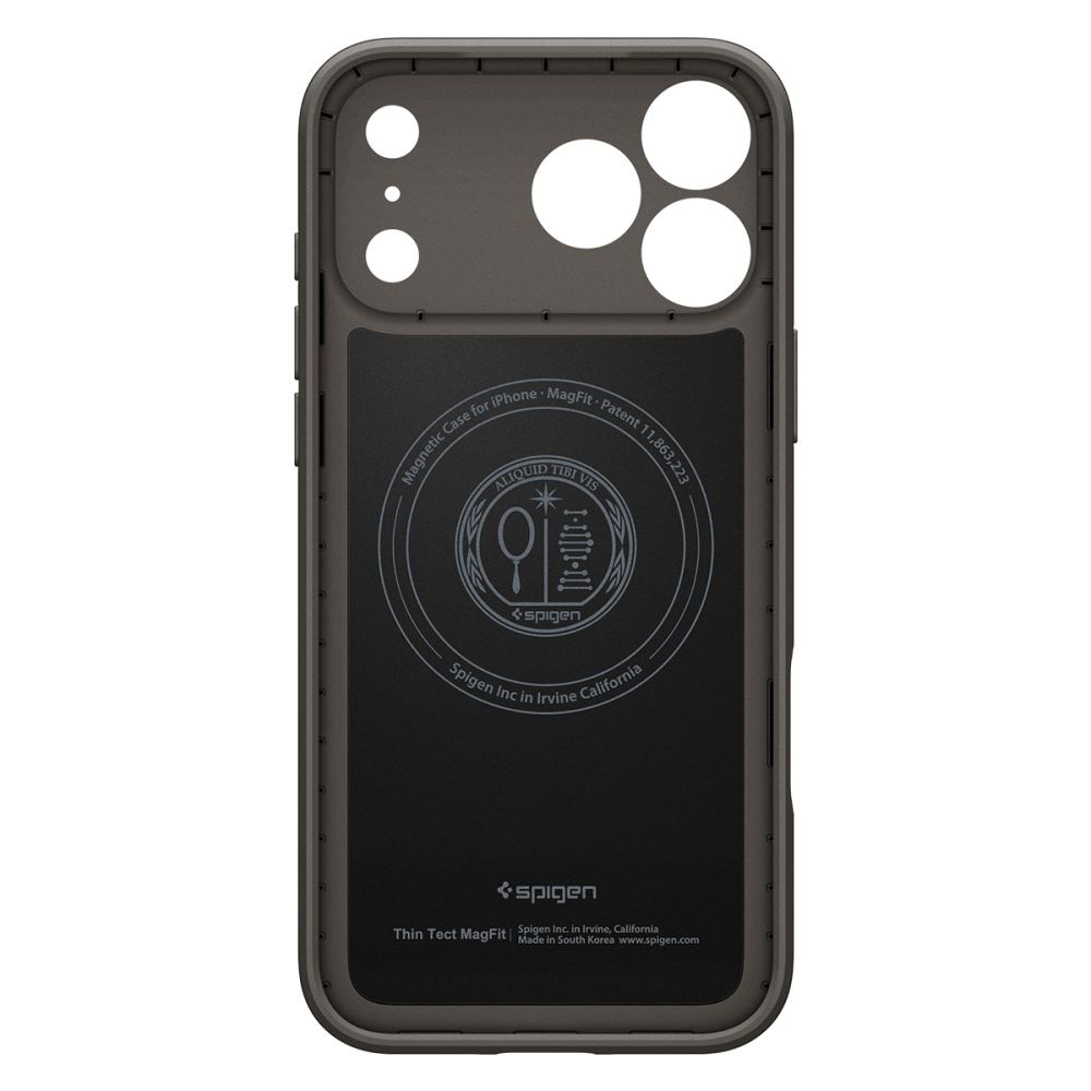 Husa Spigen Thin Fit Mag cu MagSafe compatibila cu iPhone 18 Pro / 17 Pro, Gunmetal