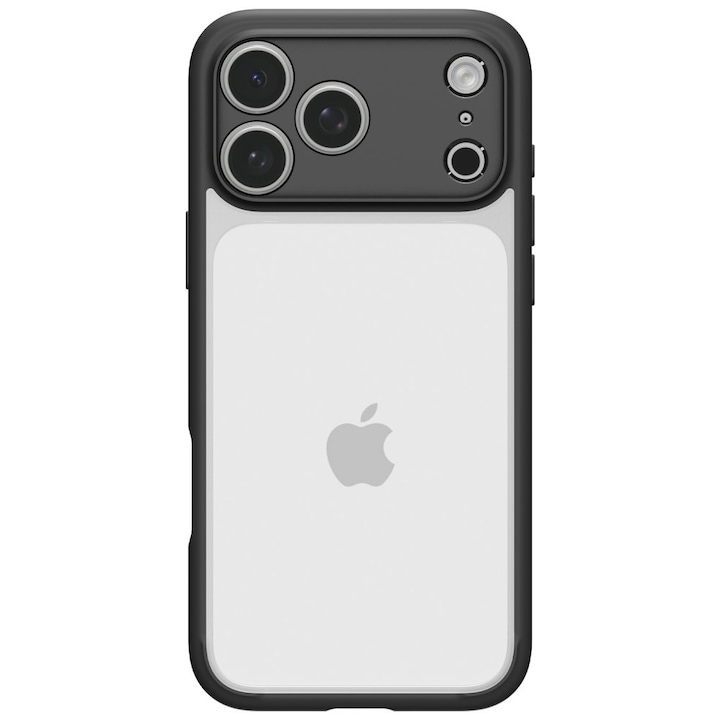 Husa Spigen Ultra Hybrid compatibila cu iPhone 18 Pro / 17 Pro, Negru