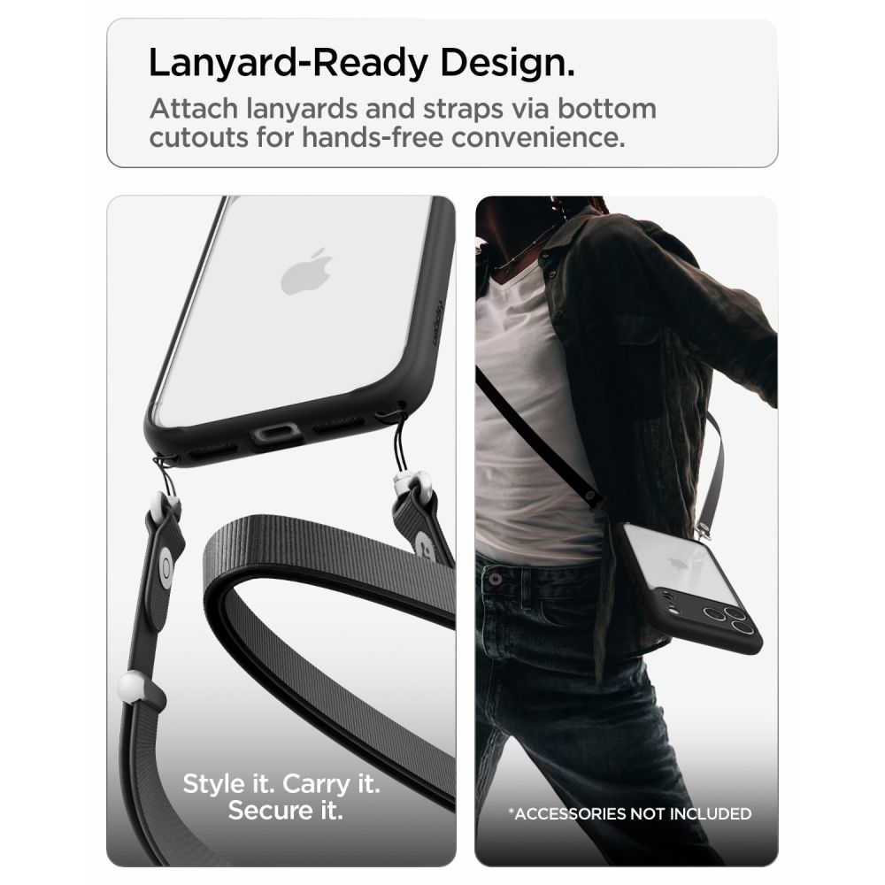 Husa Spigen Ultra Hybrid compatibila cu iPhone 18 Pro / 17 Pro, Negru
