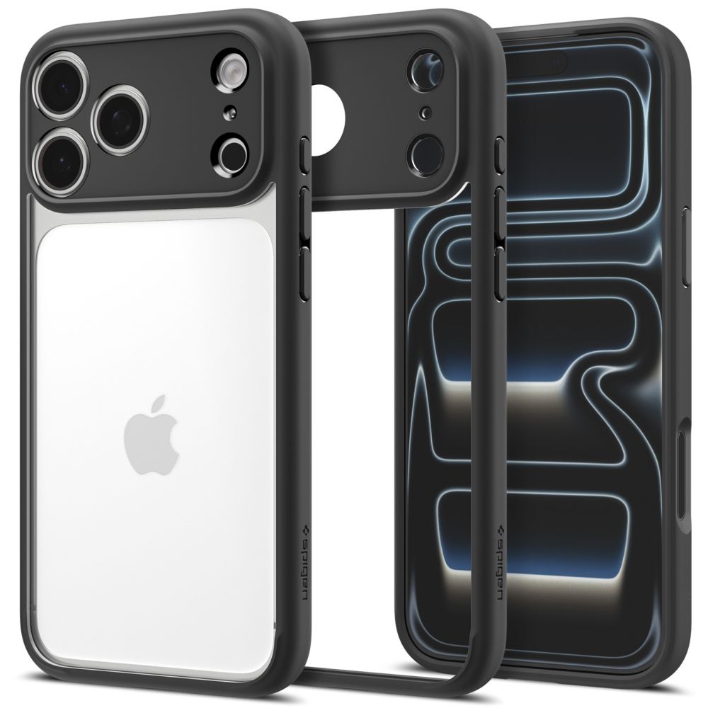 Husa Spigen Ultra Hybrid compatibila cu iPhone 18 Pro / 17 Pro, Negru