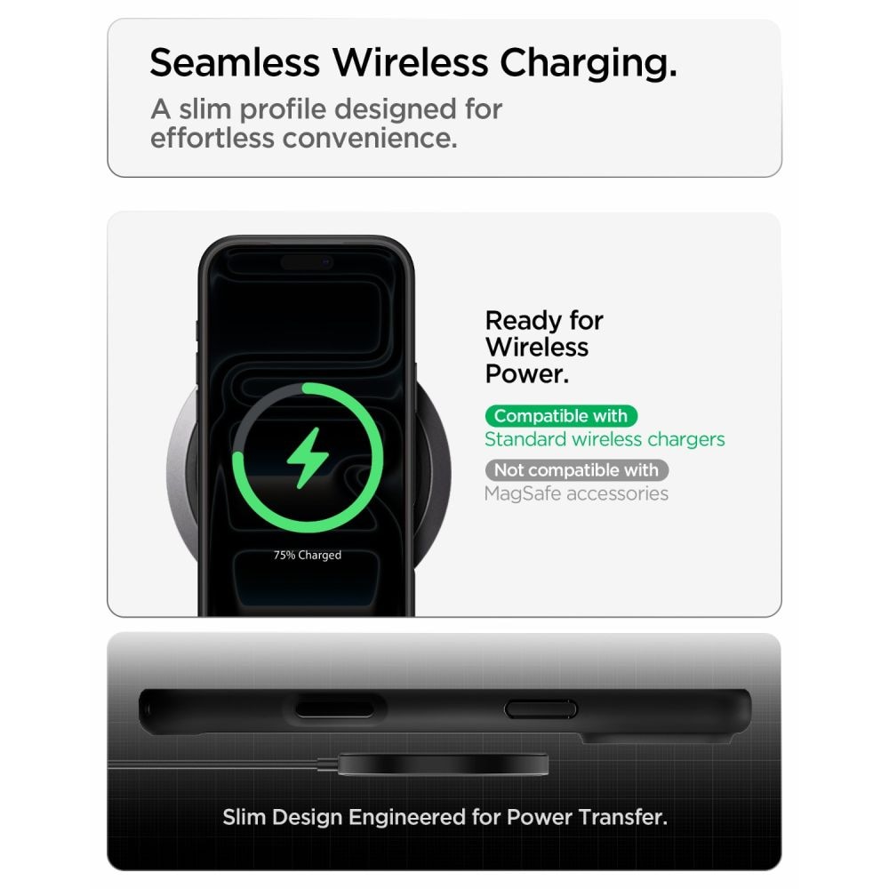 Husa Spigen Ultra Hybrid compatibila cu iPhone 18 Pro / 17 Pro, Negru