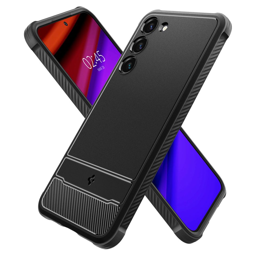 Husa Telefon Spigen, Rugged Armor, compatibil cu Samsung Galaxy S23, negru