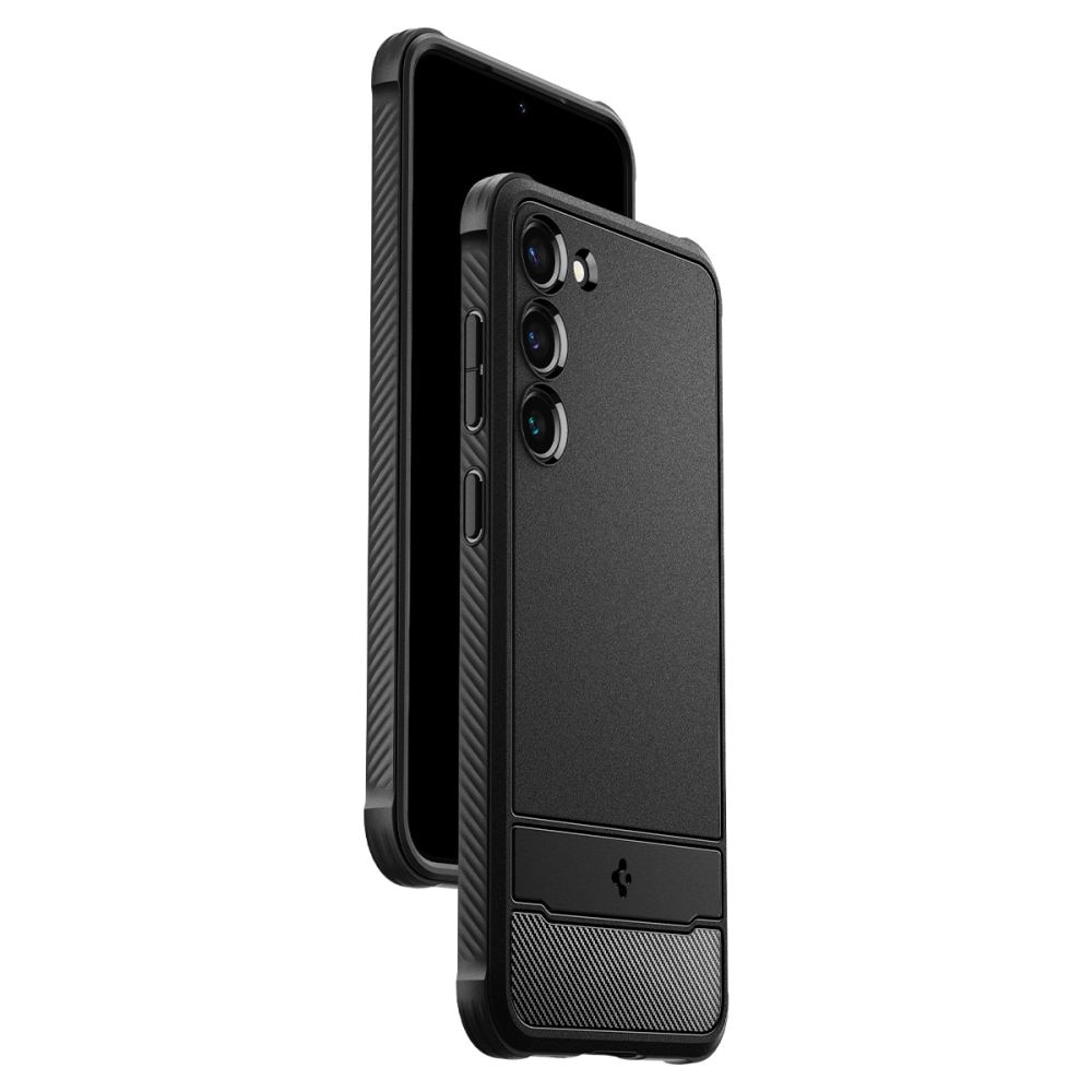 Husa Telefon Spigen, Rugged Armor, compatibil cu Samsung Galaxy S23, negru
