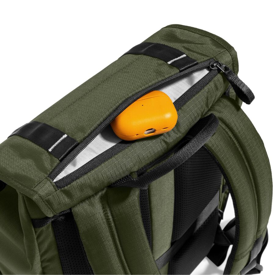 Rucsac pentru calatorii Tomtoc VintPack TA1 Liteway compatibil cu laptopuri de pana la 16 inch, 45 × 30 × 15 cm, Capacitate 22L, Verde