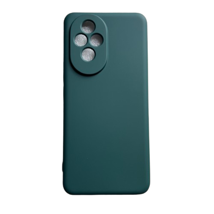 Husa Soft Catifea compatibila cu Honor 200 Pro, Verde inchis