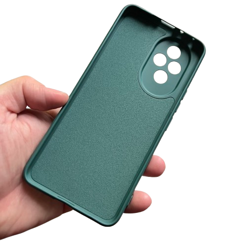Husa Soft Catifea compatibila cu Honor 200 Pro, Verde inchis