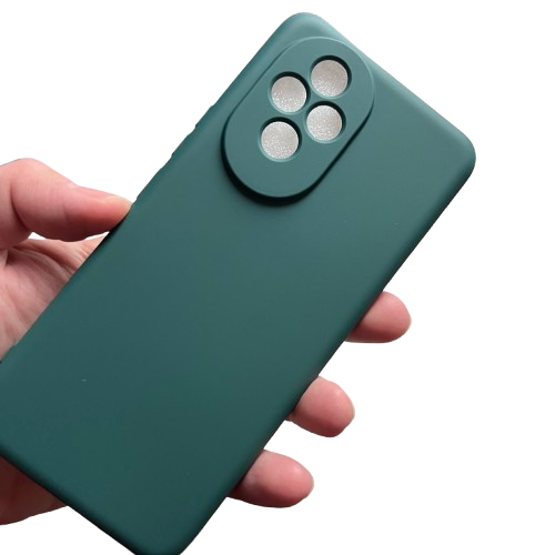 Husa Soft Catifea compatibila cu Honor 200 Pro, Verde inchis