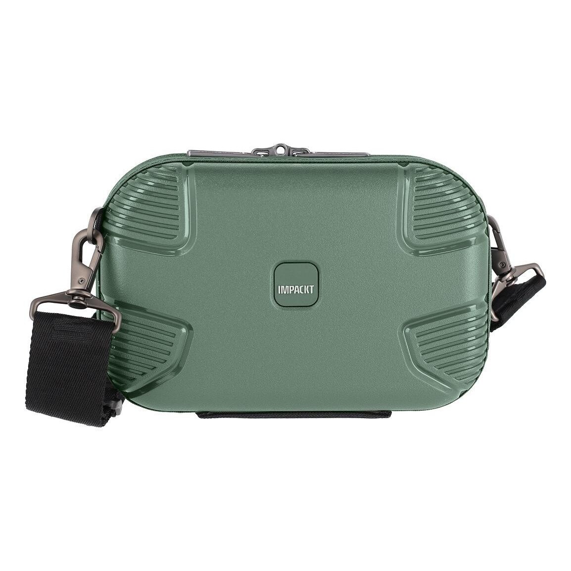 Geanta laptop IMPACKT IP1 mini, verde adânc, 3 compartimente, bretea detasabila