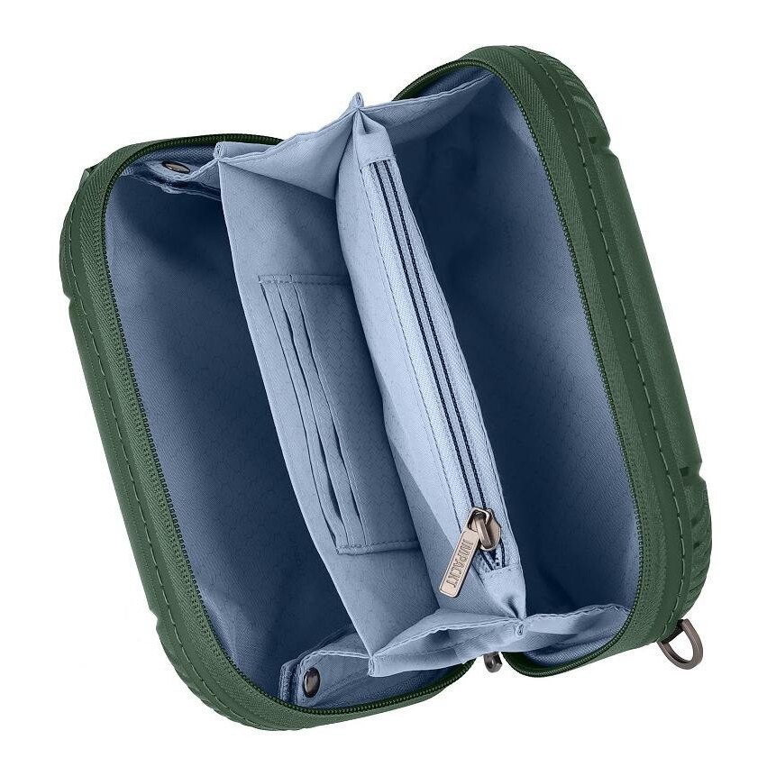 Geanta laptop IMPACKT IP1 mini, verde adânc, 3 compartimente, bretea detasabila