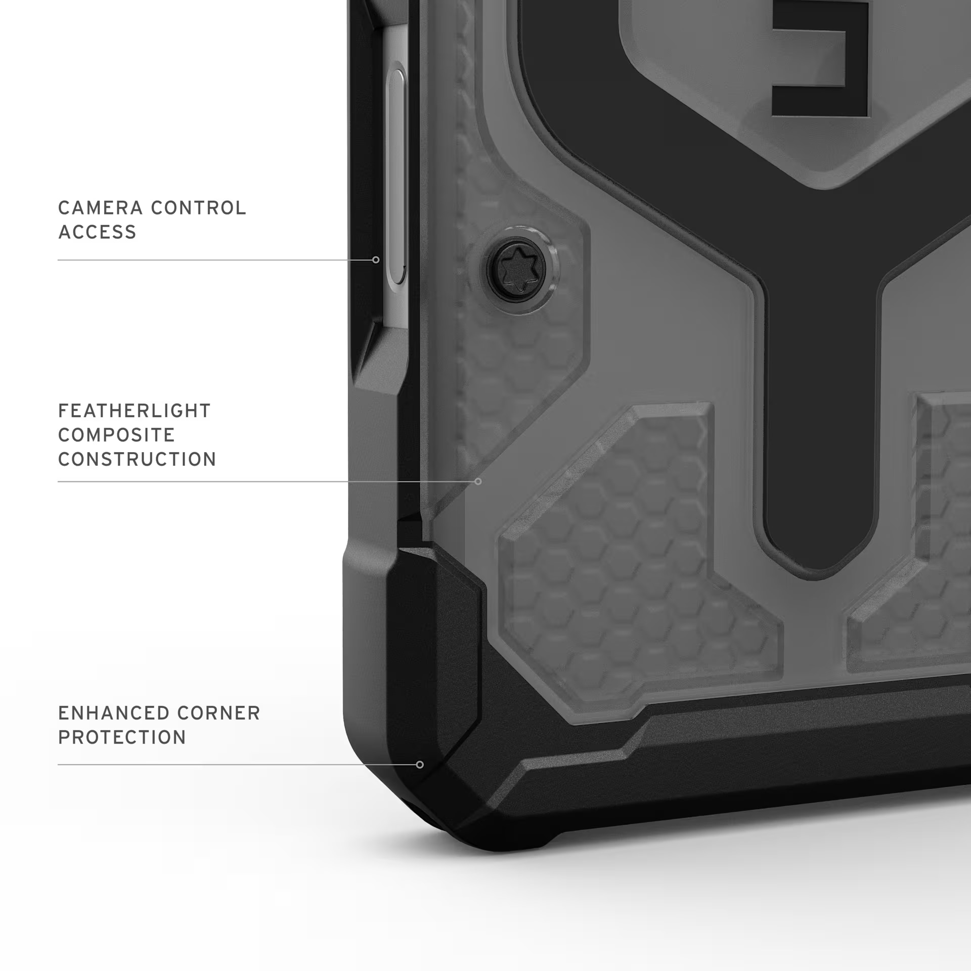 Husa de protectie UAG Pathfinder Clear MagSafe pentru iPhone 17 Pro, Ash/Black